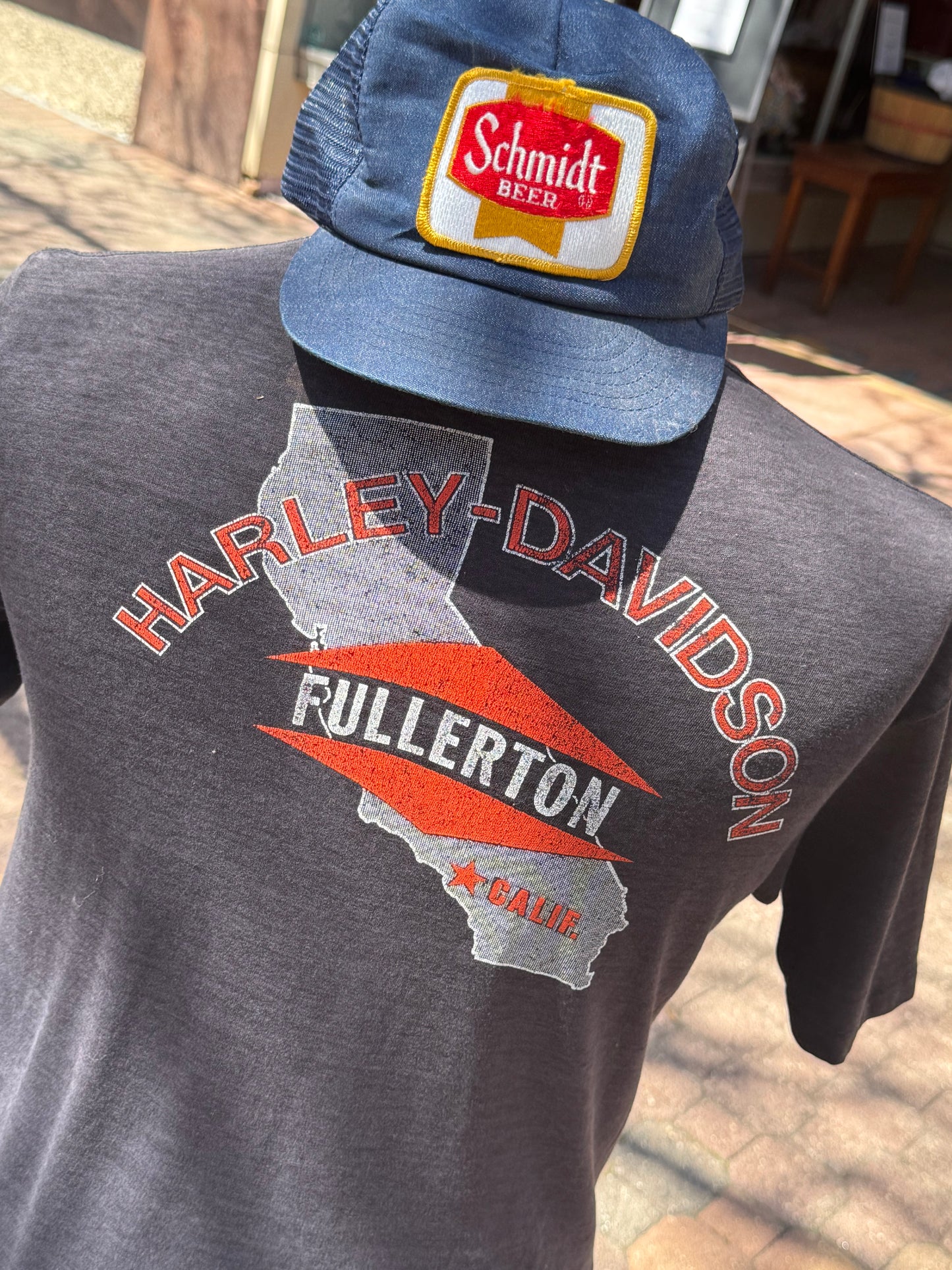 Vintage 1980s Harley-Davidson 3D Emblem T-Shirt – Fullerton, California