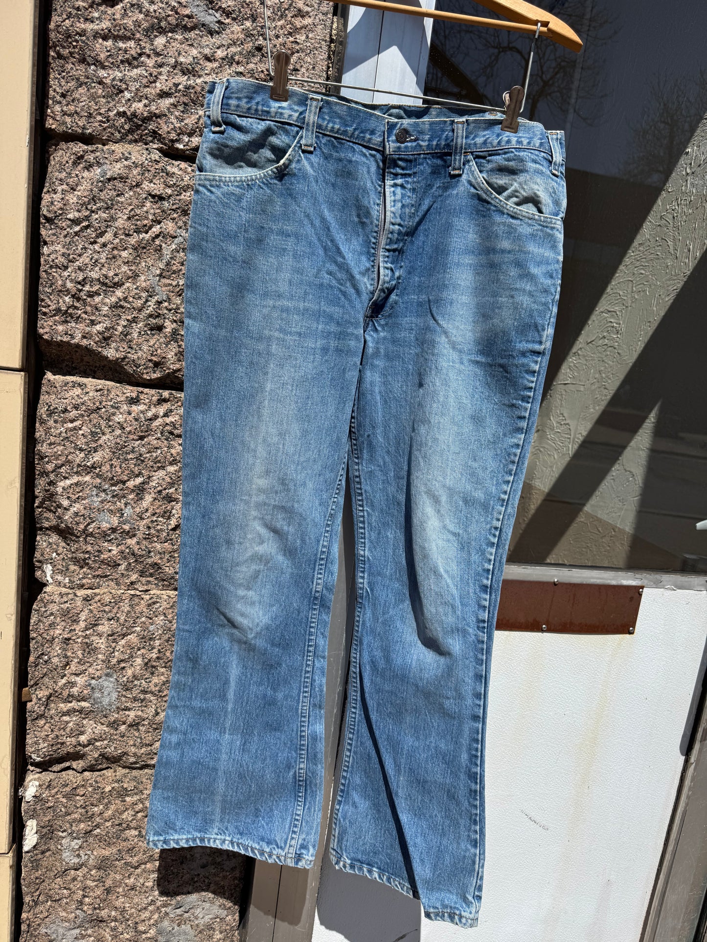 1970s Levi’s 646 Orange Tab Flared Denim Jeans – Vintage Made in USA