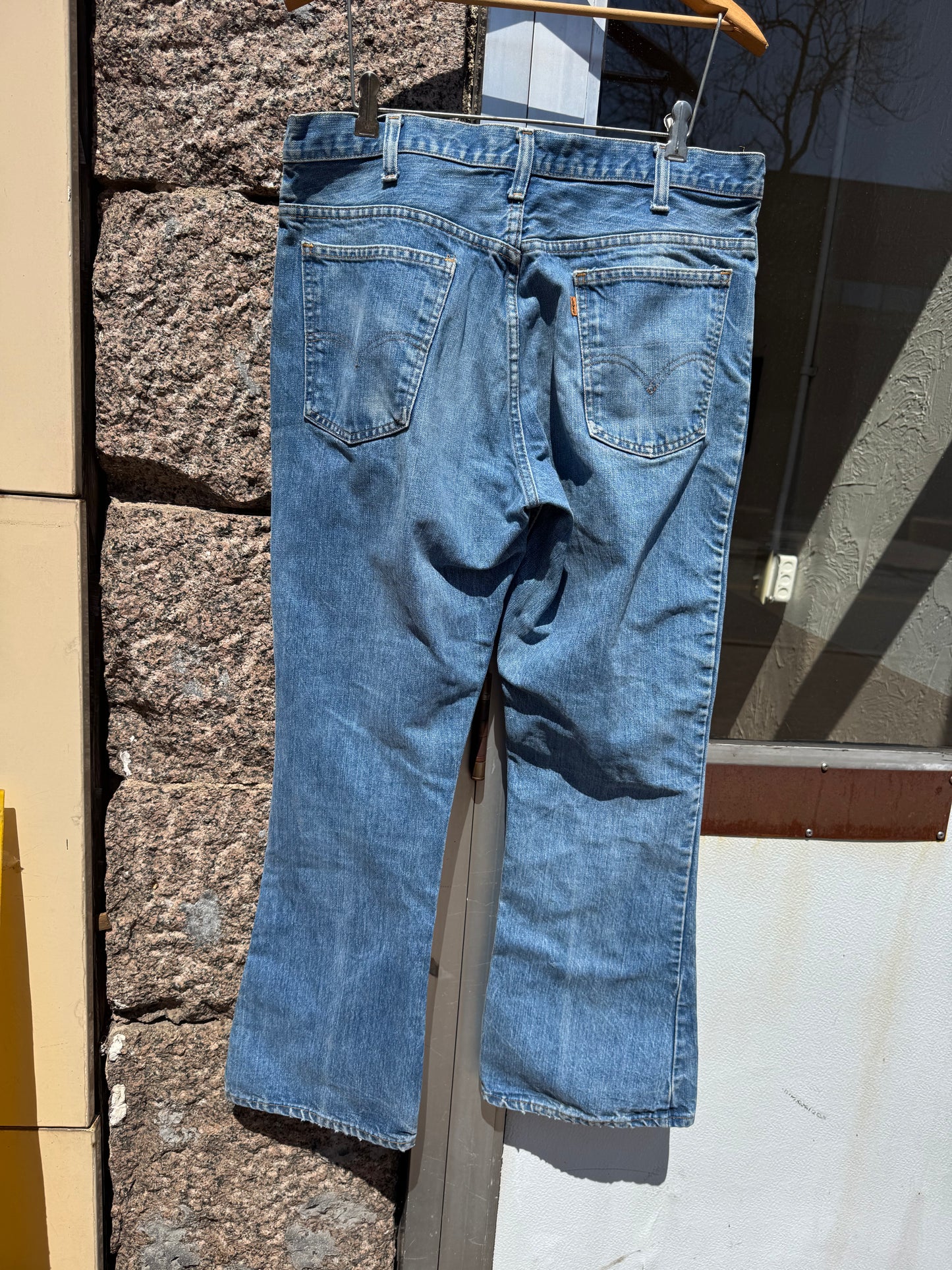 1970s Levi’s 646 Orange Tab Flared Denim Jeans – Vintage Made in USA