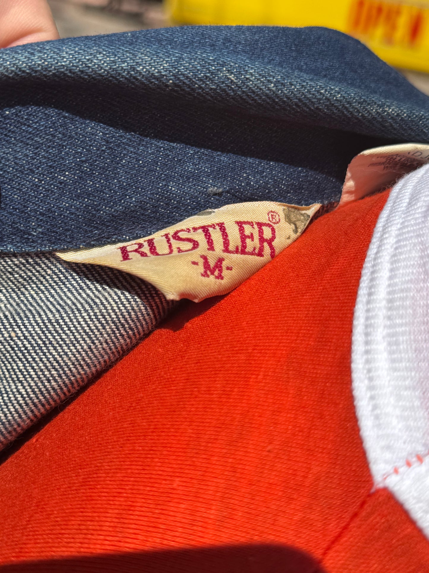 Vintage 1980s Rustler Medium Denim Jacket – Minnesota DNR Non-Game Wildlife Volunteer Patch